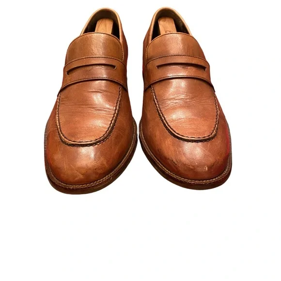 Cole Haan Classic Penny Leather Brown Loafers - Picture 3 of 8